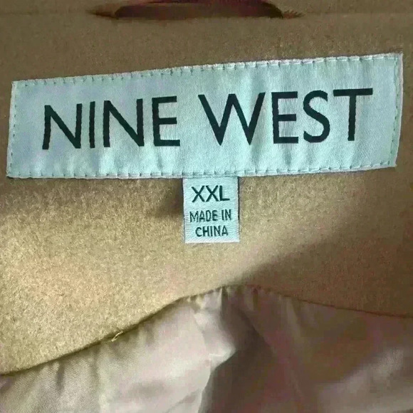 Women’s Nine West Faux-Wool Car Coat – Chic Fall Style, Midweight & Knee-Length - Picture 5 of 6